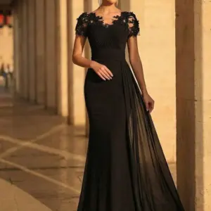 Women's Sequin Lace Mermaid Maxi Evening Gown
